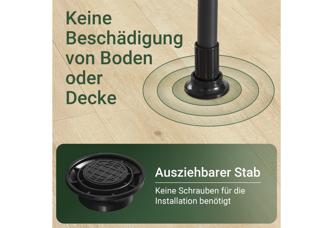 SoBuy Kleiderständer FRG109, deckenhoch, 3-stufige, höhen- und breitenverstellbar, Garderoben System mit 2 Kleiderstangen Regalsystem, Schlafzimmer – Bild 4 von 5