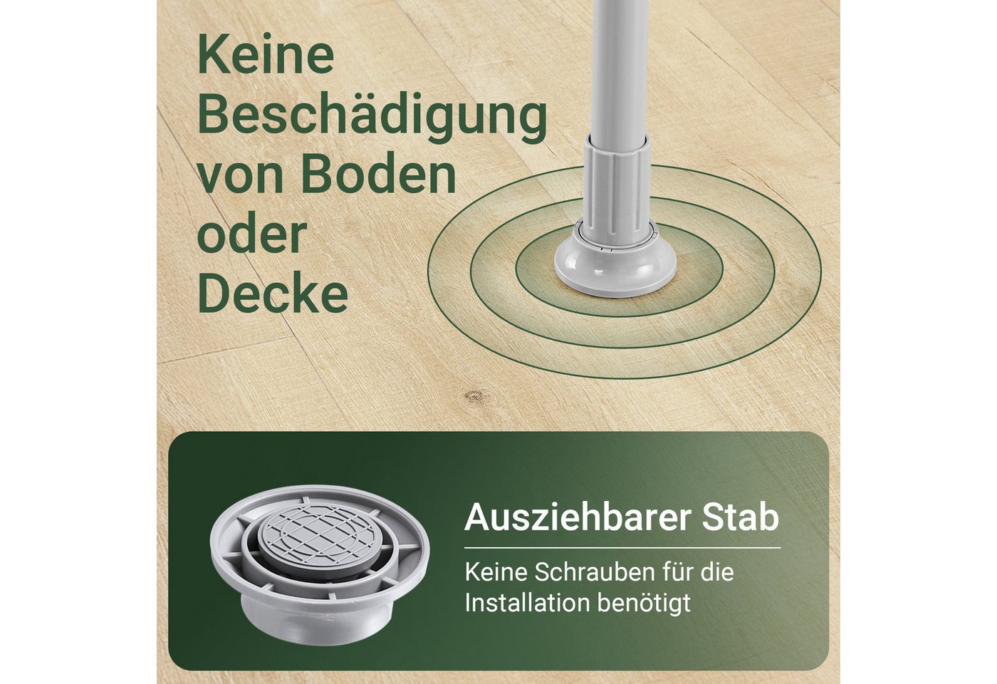 SoBuy Kleiderständer FRG109, deckenhoch, 3-stufige, höhen- und breitenverstellbar, Garderoben System mit 2 Kleiderstangen Regalsystem, Schlafzimmer – Bild 3 von 5