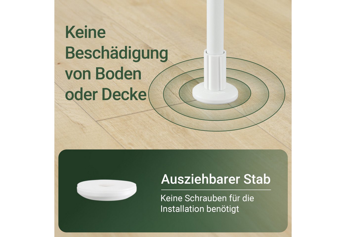 SoBuy Kleiderständer KLS17, Teleskop Kleiderständer, offener Kleiderschrank Kleiderstange, mit 3 Kleiderstange und 4 Ablagen Teleskop Garderoben System – Bild 5 von 5