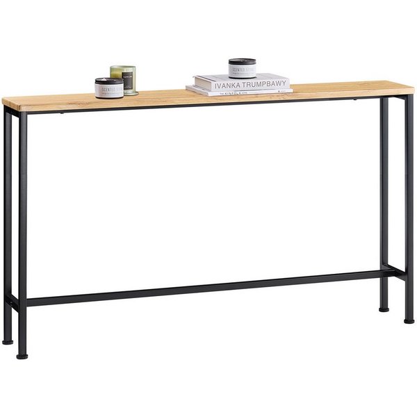 SoBuy Konsolentisch FSB19-XL, Flurtisch schmal, Beistelltisch, Sofatisch Sideboard, Konsolentisch, für Flur Möbel, Büro, schmales Design, Breite 120 cm