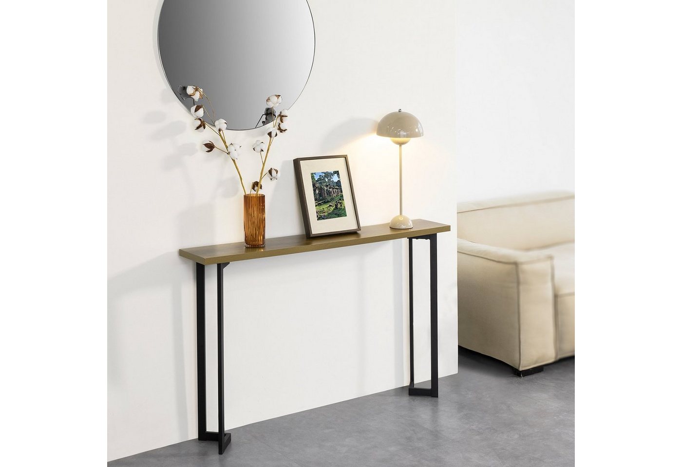 SoBuy Konsolentisch FSB50, Flurtisch Dekotisch Sideboard schmaler Beistelltisch Sofatisch – Bild 3 von 5