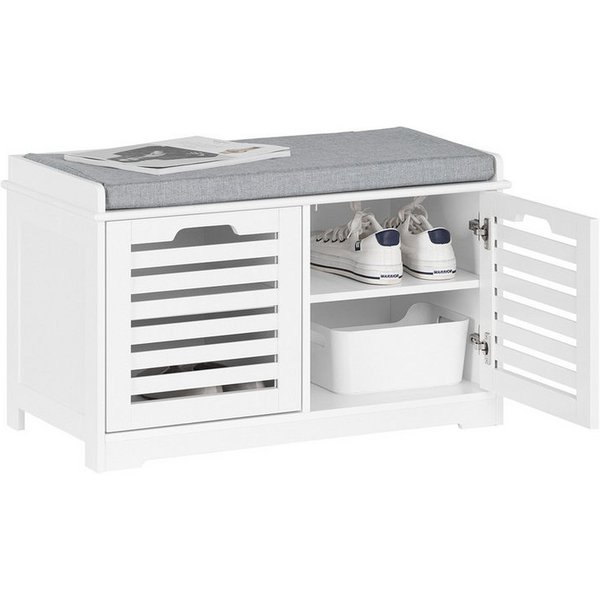 SoBuy Schuhbank FSR23-II, Sitzbank mit Stauraum Dielenbank Sitzkommode Schuhregal Garderobenbank