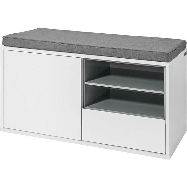 SoBuy Schuhbank FSR37, Sitzbank mit Sitzkissen Bettbank Schuhschrank Garderobenban
