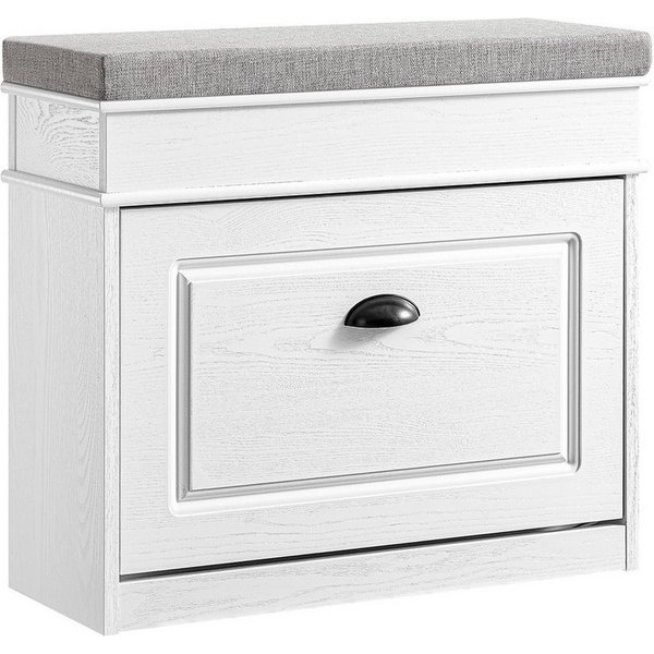 SoBuy Schuhschrank Schuhkipper, Schuhregal, Schuhbank, mit Klappen mit 1/2/3/4 Klappen, Schuhschrank schmal, Schuhbank Schuhablage, Flur