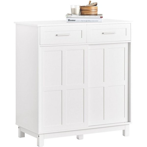 SoBuy Sideboard FSB84, Schuhschrank Buffet Küchenschrank Sideboard mit Schiebetüren Kommode