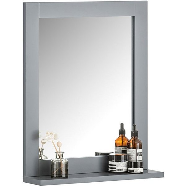 SoBuy Spiegel FRG129, Hängeschrank mit Spiegel, Wandregal, Badezimmer, Wandspiegel mit Ablage Schminkspiegel Badezimmerspiegel Flurspiegel