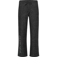 SOCCX Damen Flauschhose (Schwarz, XL)