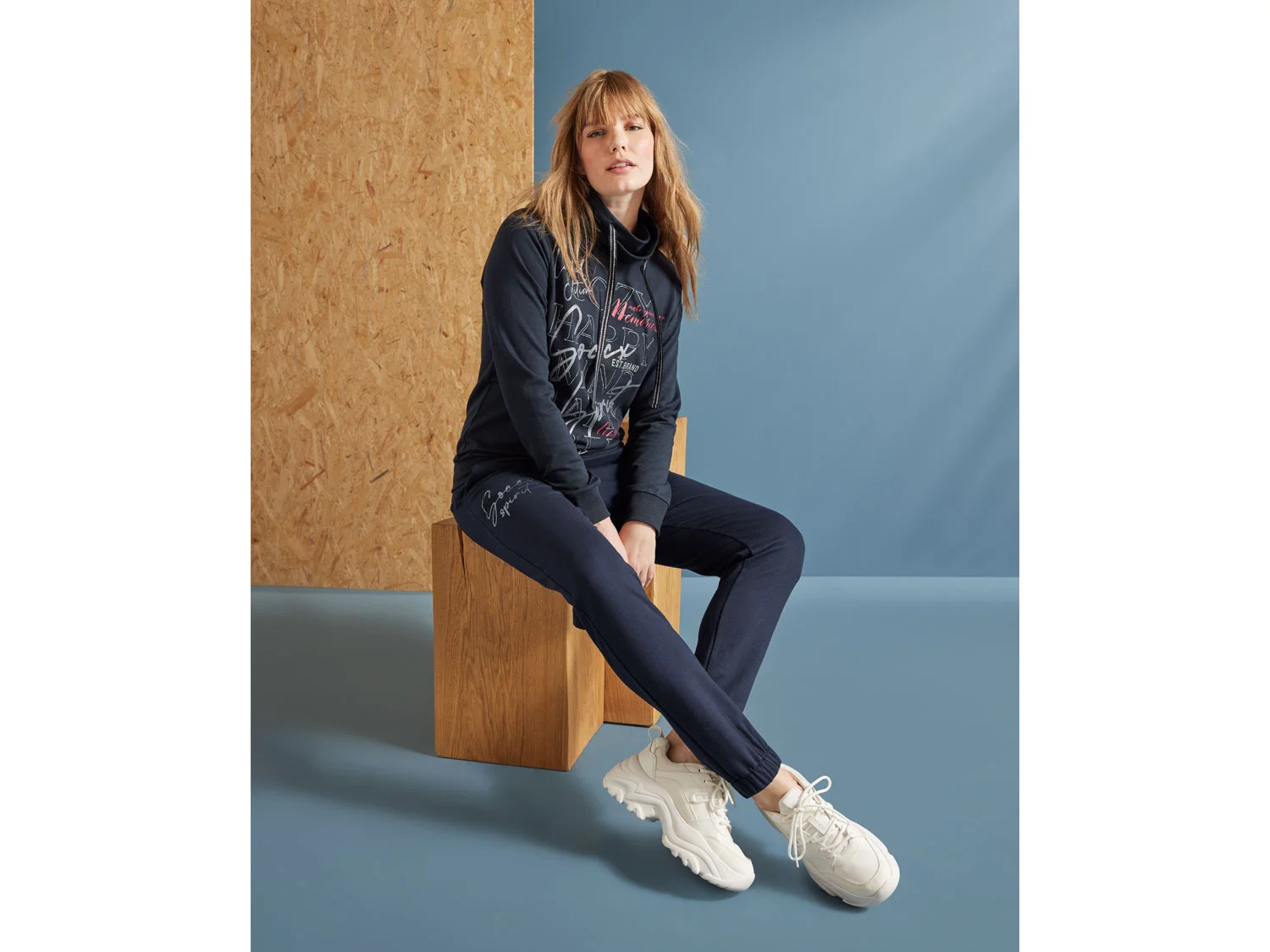 SOCCX Damen Jogger (Navy, XL) – Bild 2 von 3