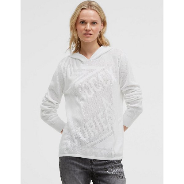 SOCCX Kapuzenpullover mit Intarsien-Strick