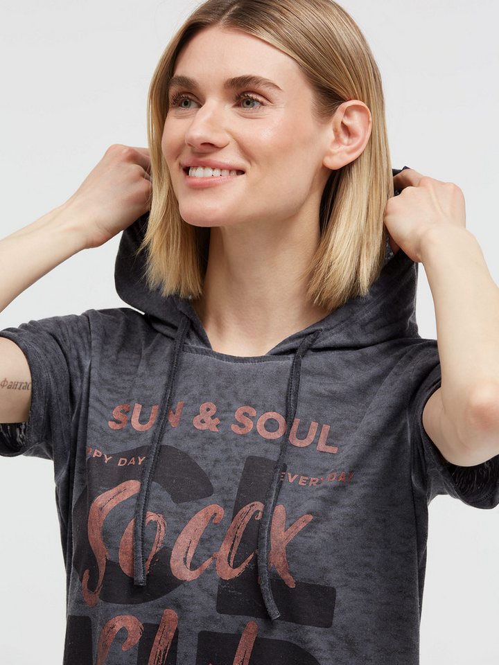 SOCCX Kapuzenshirt mit Seitenschlitze – Bild 4 von 5