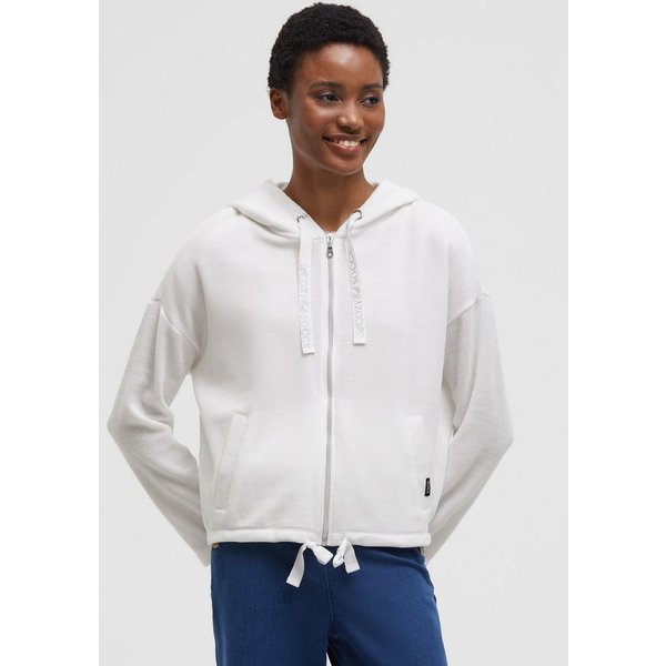 SOCCX Kapuzensweatjacke mit Bindeband am Saum
