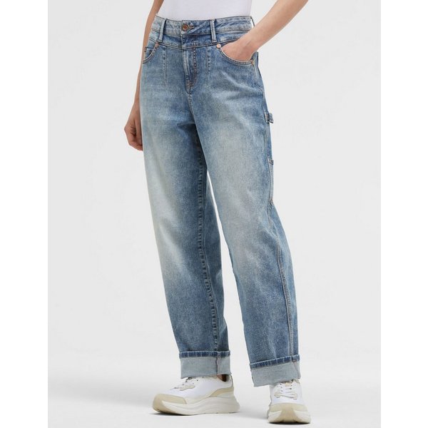 SOCCX Loose-fit-Jeans mit schmalem Bein