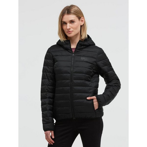 SOCCX Outdoorjacke mit elastischem Saumabschluss