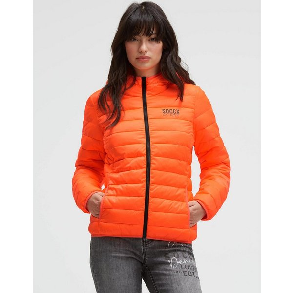 SOCCX Outdoorjacke mit elastischem Saumabschluss