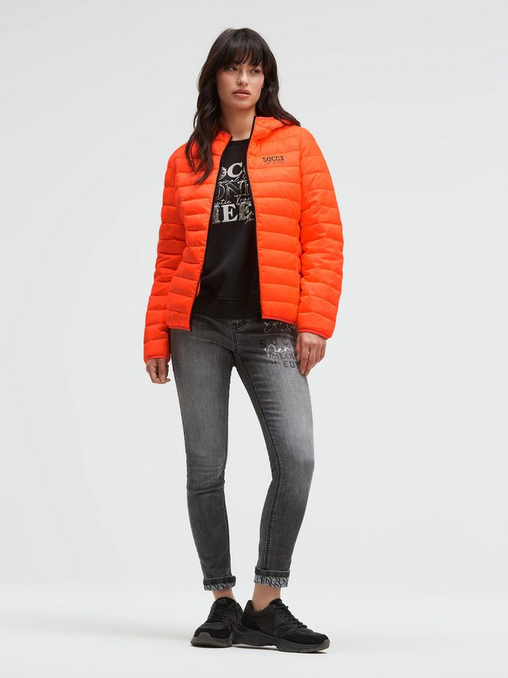 SOCCX Outdoorjacke mit elastischem Saumabschluss – Bild 3 von 5