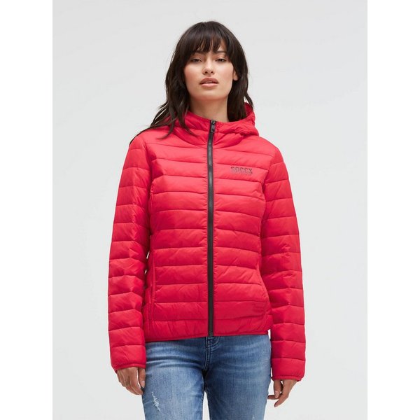 SOCCX Outdoorjacke mit elastischem Saumabschluss