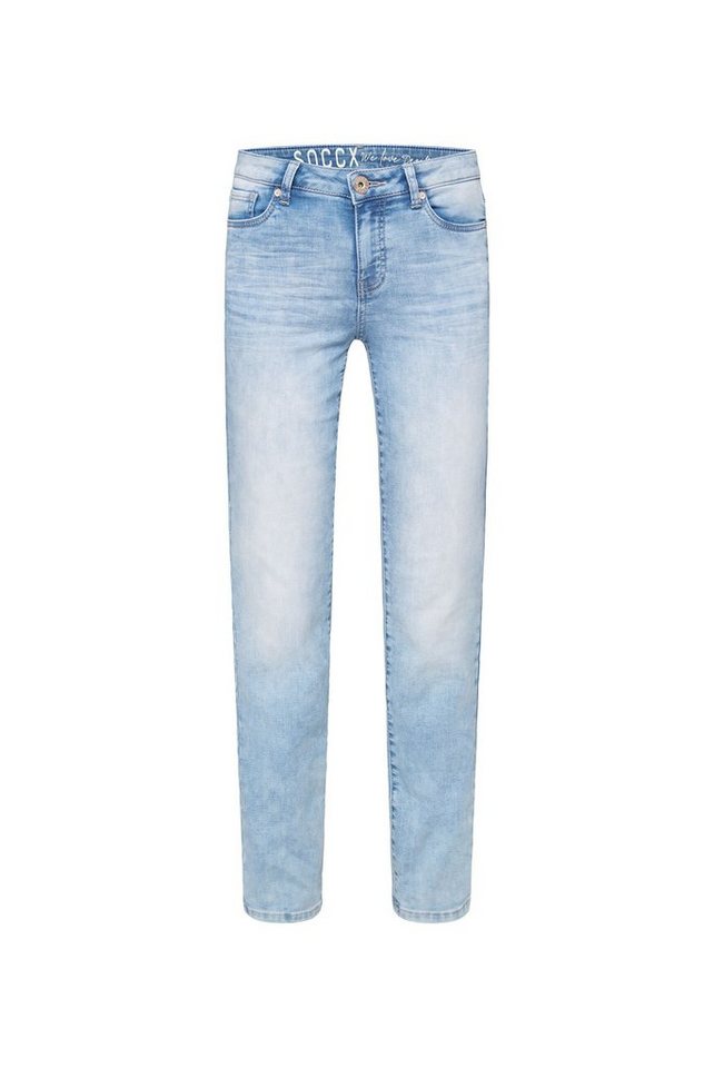 SOCCX Regular-fit-Jeans mit Bleaching-Effekten – Bild 2 von 5