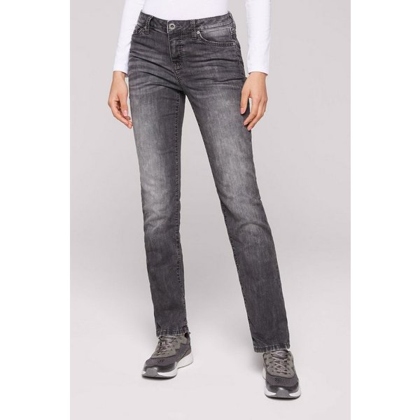 SOCCX Regular-fit-Jeans mit breiten Nähten
