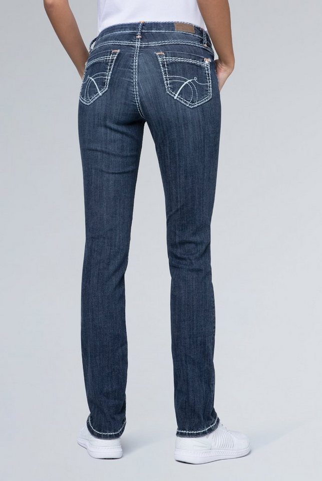 SOCCX Regular-fit-Jeans mit Kontrast-Steppungen – Bild 5 von 5