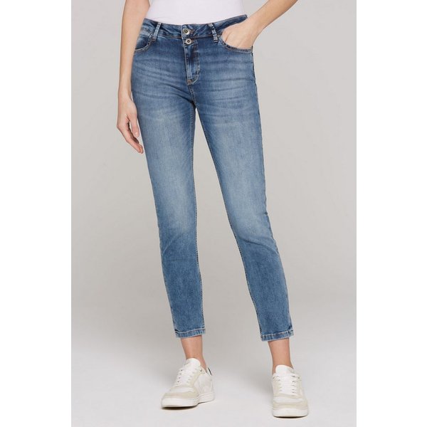 SOCCX Regular-fit-Jeans mit normaler Leibhöhe