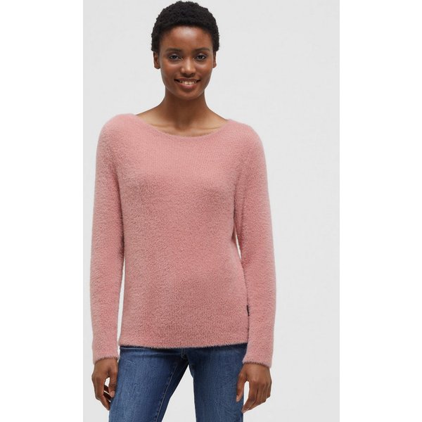 SOCCX Rundhalspullover aus Flauschstrick