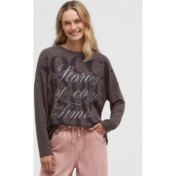 SOCCX Rundhalspullover aus Flauschstrick