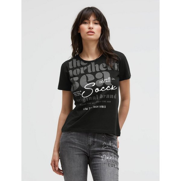 SOCCX Rundhalsshirt mit Necktape