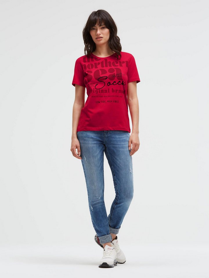 SOCCX Rundhalsshirt mit Necktape – Bild 3 von 5