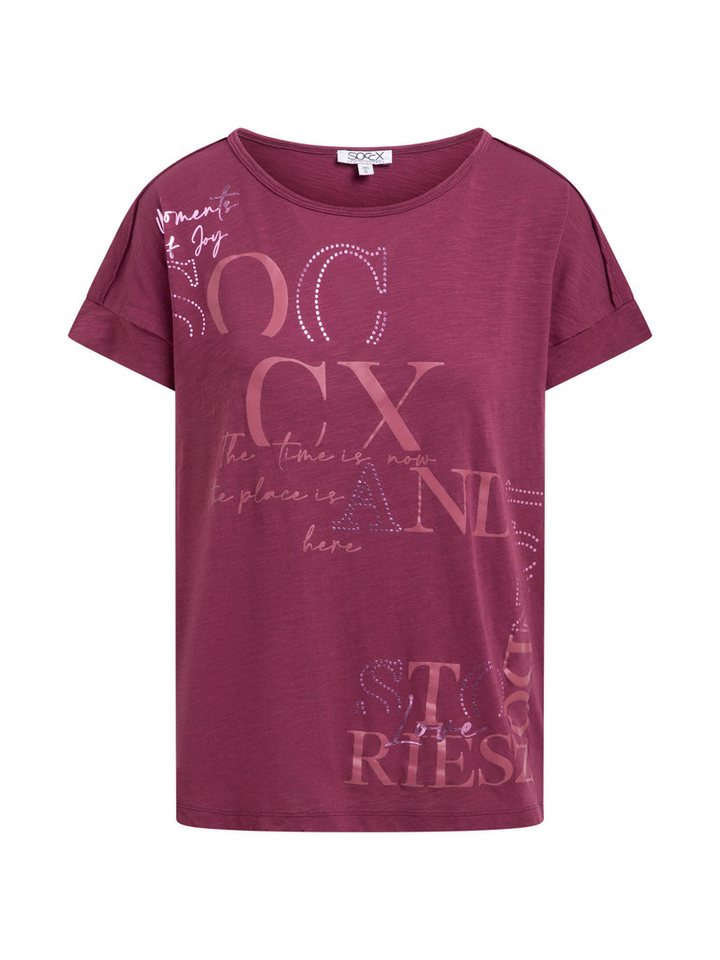 SOCCX Rundhalsshirt mit überschnittener Schulter – Bild 2 von 5