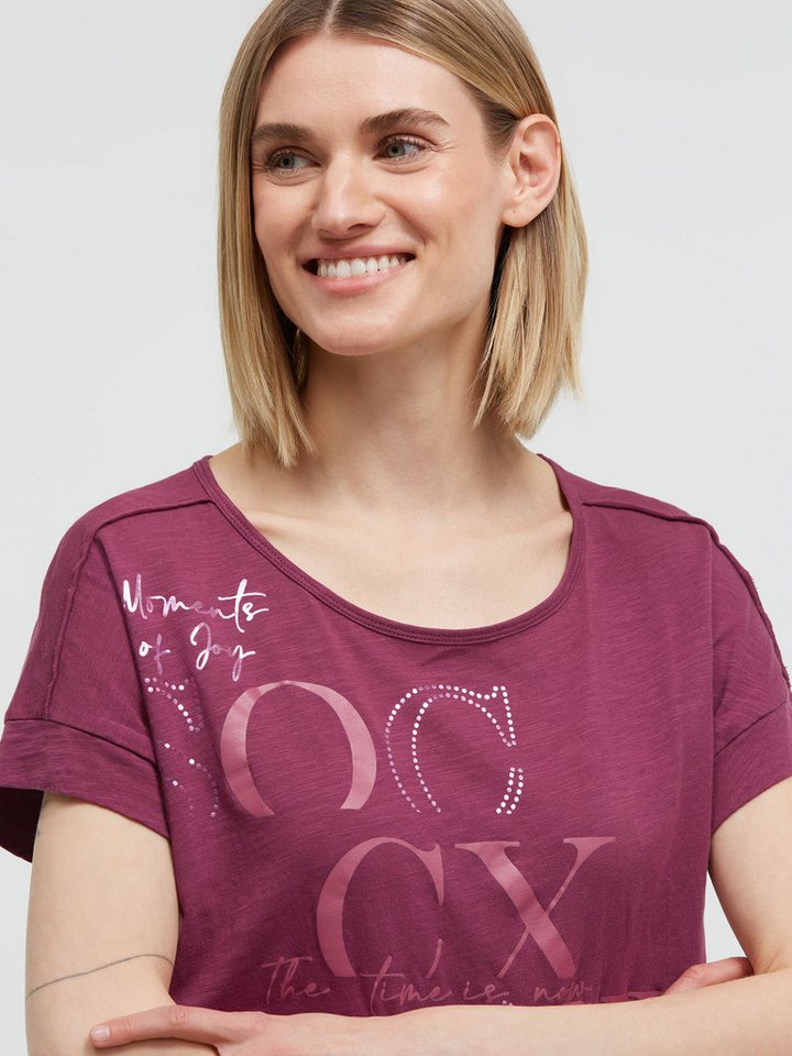 SOCCX Rundhalsshirt mit überschnittener Schulter – Bild 4 von 5