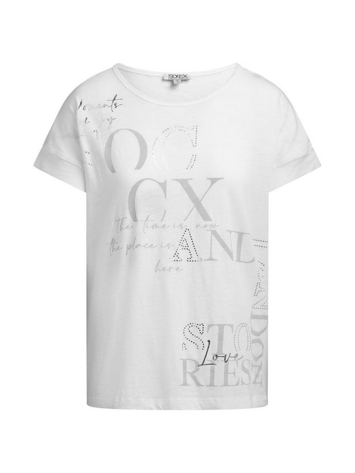 SOCCX Rundhalsshirt mit überschnittener Schulter – Bild 2 von 5