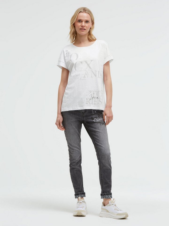 SOCCX Rundhalsshirt mit überschnittener Schulter – Bild 3 von 5