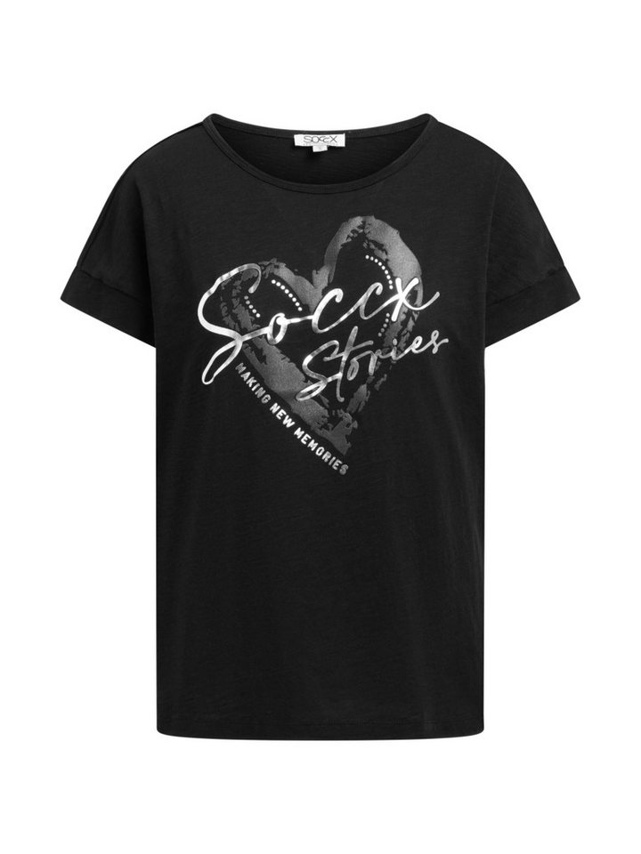 SOCCX Rundhalsshirt mit überschnittener Schulter – Bild 2 von 5