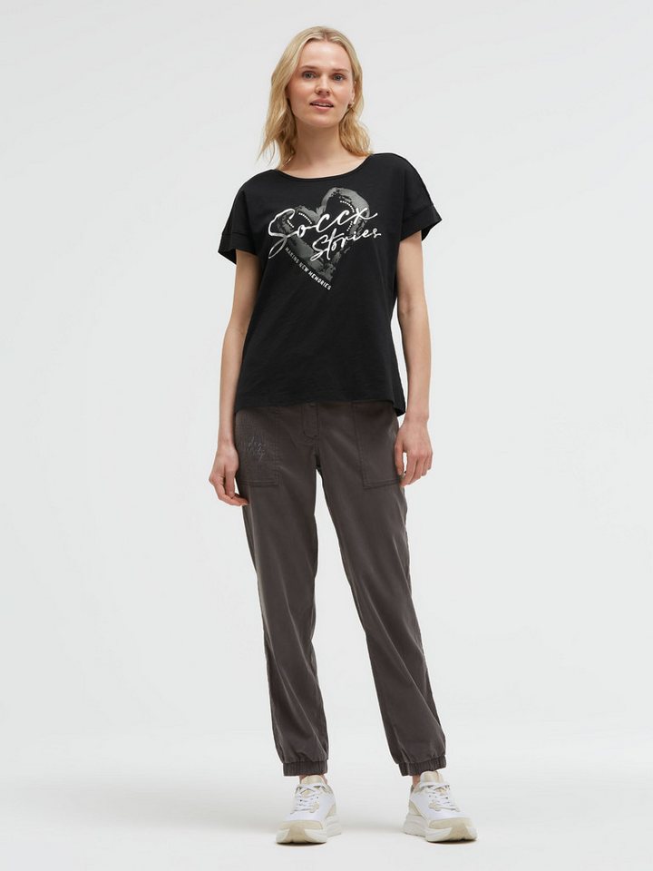 SOCCX Rundhalsshirt mit überschnittener Schulter – Bild 3 von 5