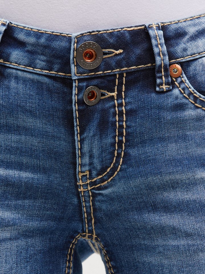 SOCCX Slim-fit-Jeans mit ausgestelltem Bein – Bild 4 von 5