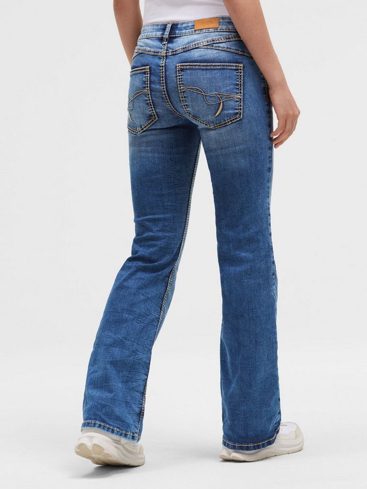 SOCCX Slim-fit-Jeans mit ausgestelltem Bein – Bild 5 von 5