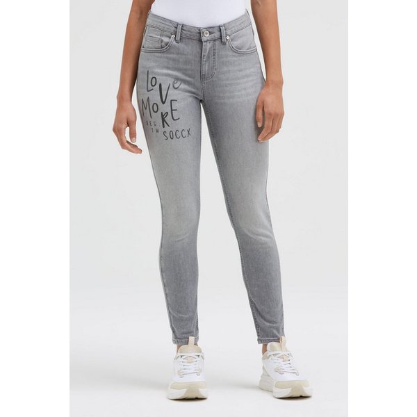 SOCCX Slim-fit-Jeans mit normaler Leibhöhe