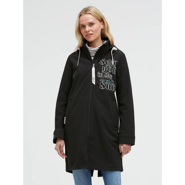 SOCCX Softshelljacke mit Reißverschluss an den Einschubtaschen