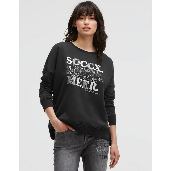 SOCCX Sweater mit Pailletten