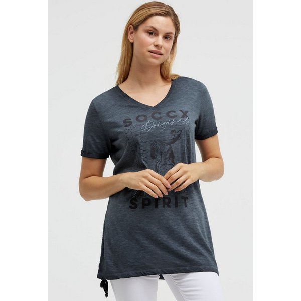 SOCCX V-Shirt aus Baumwolle