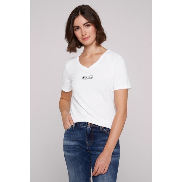 SOCCX V-Shirt aus Baumwolle