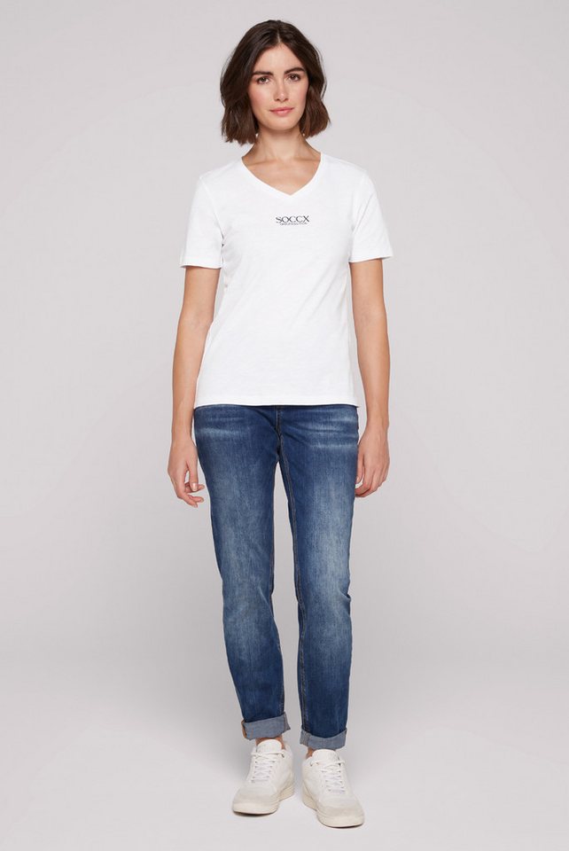 SOCCX V-Shirt aus Baumwolle – Bild 3 von 5