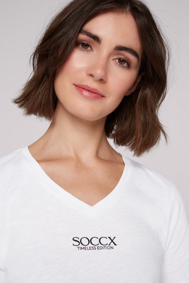SOCCX V-Shirt aus Baumwolle – Bild 4 von 5