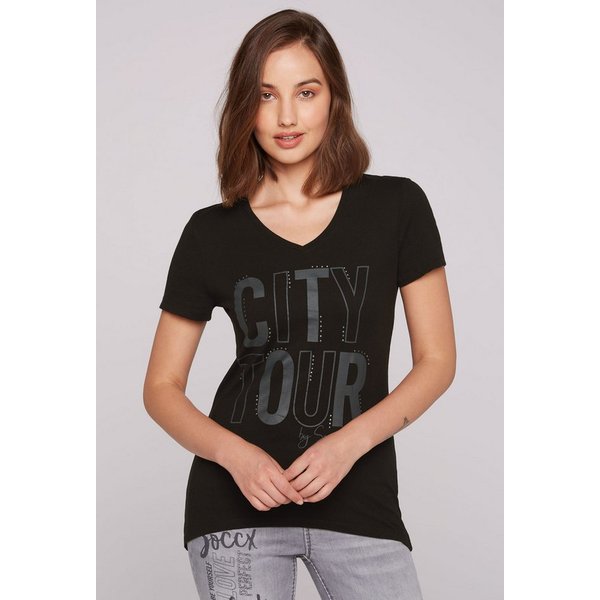 SOCCX V-Shirt aus Baumwolle