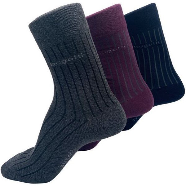 bugatti Socken bugatti Herren Socken mit Baumwolle in Geschenkbox, 6 Paar bugatti Herren Socken mit Baumwolle in Geschenkbox, 6 Paar