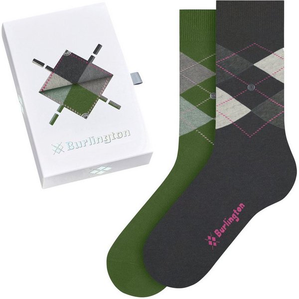 Burlington Socken Burlington Basic Gift Box Damen (2-Paar) mit Geschenkbox