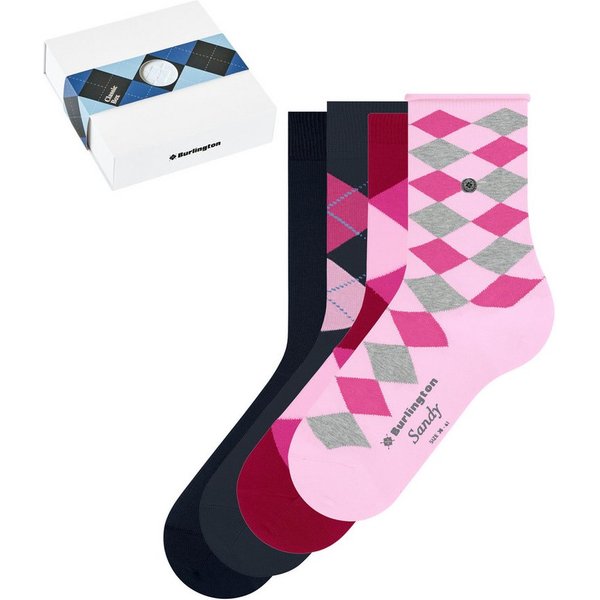 Burlington Socken Burlington Classic Box Damen (4-Paar) mit Geschenkbox