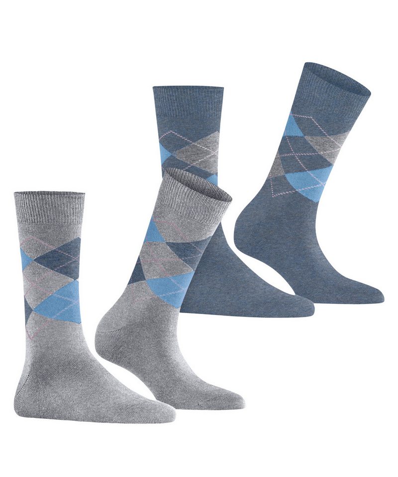 Burlington Socken Burlington Everyday Argyle Damen (2-Paar) – Bild 2 von 5