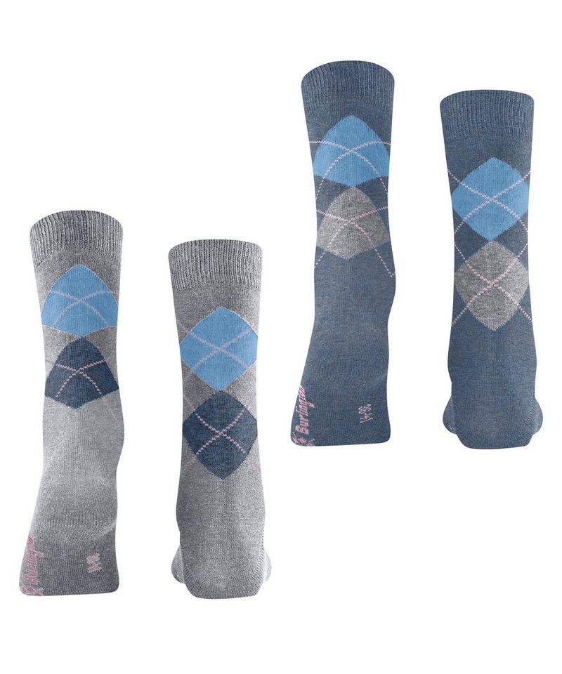 Burlington Socken Burlington Everyday Argyle Damen (2-Paar) – Bild 3 von 5