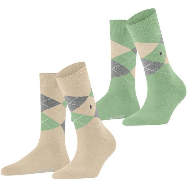 Burlington Socken Burlington Everyday Argyle Damen (2-Paar)